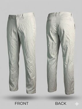 🤍 Nike Dri-FIT Golf Pants Beige Straight Leg Performance Women 12 8884 🤍